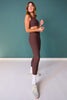 SSYS Ribbed Leggings In Brown