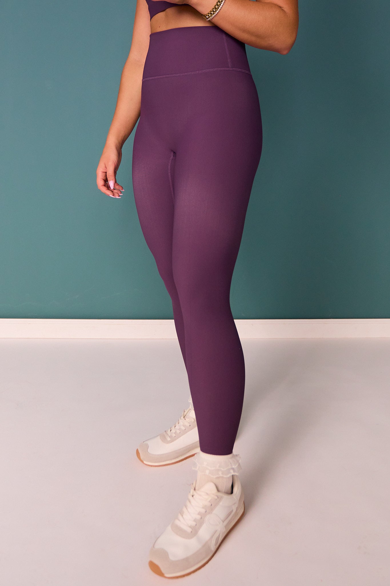 SSYS Ribbed Leggings In Plum