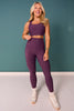 SSYS Ribbed Leggings In Plum