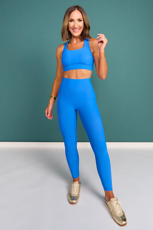 SSYS Ribbed Leggings In Cerulean