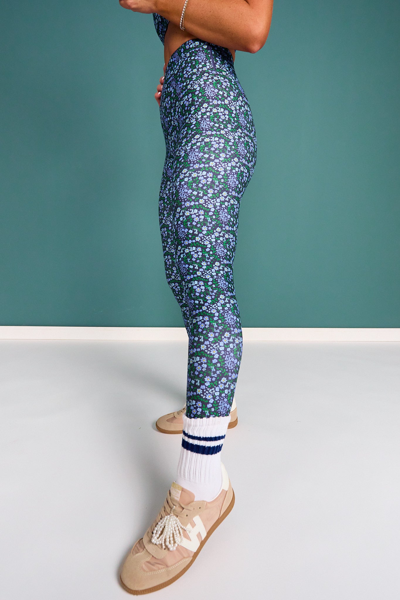 SSYS Signature Butter Leggings in Blue Floral