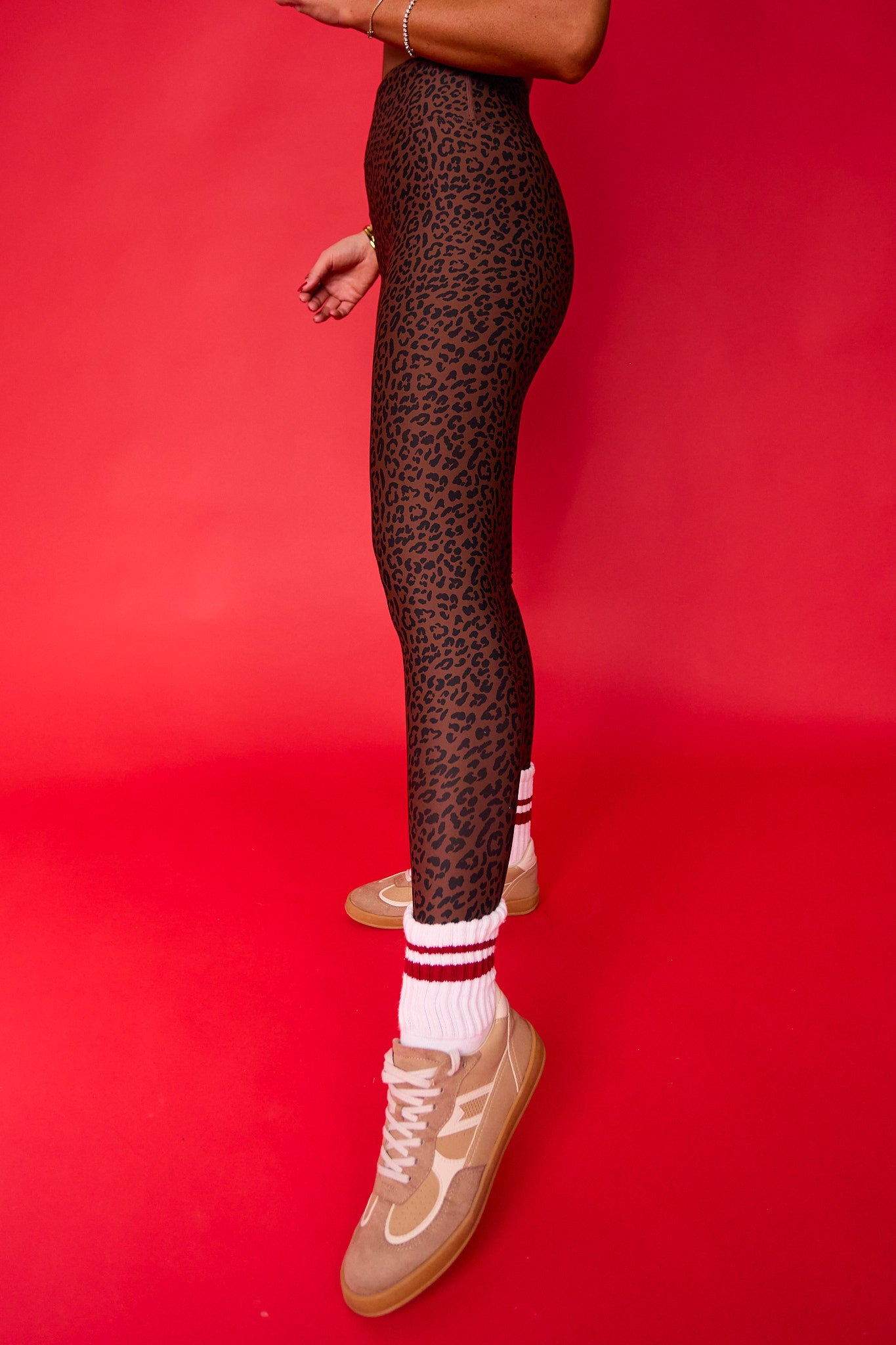 SSYS Signature Butter Leggings in Brown Spotted Animal