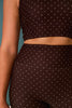 SSYS Signature Butter Leggings in Brown Polka Dot