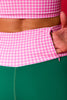 SSYS Signature Leggings In Hunter with Pink Gingham