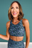 SSYS Signature Butter Sports Bra in Blue Floral