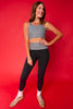 SSYS Signature Sports Bra in Black Houndstooth