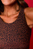 SSYS Signature Sports Bra in Brown Spotted Animal