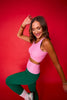SSYS Signature Sports Bra in Pink Gingham