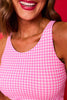 SSYS Signature Sports Bra in Pink Gingham