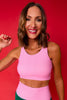 SSYS Signature Sports Bra in Pink Gingham