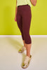 SSYS Dark Brown Incognito High Waist 3/4 Length Leggings