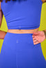 SSYS Dark Cobalt Incognito High Waist 3/4 Length Leggings
