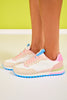 Beige Multi Colorblock Sneakers