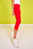 SSYS Red Incognito High Waist 3/4 Length Leggings