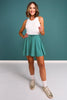 SSYS Green Gingham Drawstring Skort