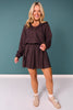 SSYS Mocha Polka Dot Drawstring Skort