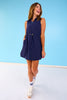 SSYS Navy Cinch Waist Track Dress