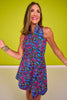 SSYS Sleeveless Golf Dress In Electric Night Garden