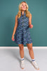 SSYS Sleeveless Golf Dress In Navy Floral