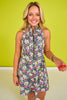SSYS Sleeveless Golf Dress In Neon Floral