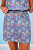 SSYS Peyton Scuba Skort In Electric Floral