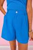 SSYS Jules Trouser Shorts In Cobalt Blue