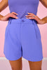 SSYS Jules Trouser Shorts In Periwinkle