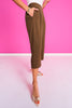 SSYS Jules Barrel Crop Trousers In Brown