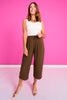SSYS Jules Barrel Crop Trousers In Brown
