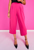SSYS Jules Barrel Crop Trousers In Dark Pink