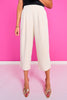 SSYS Jules Barrel Crop Trousers In Ivory