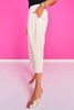 SSYS Jules Barrel Crop Trousers In Ivory