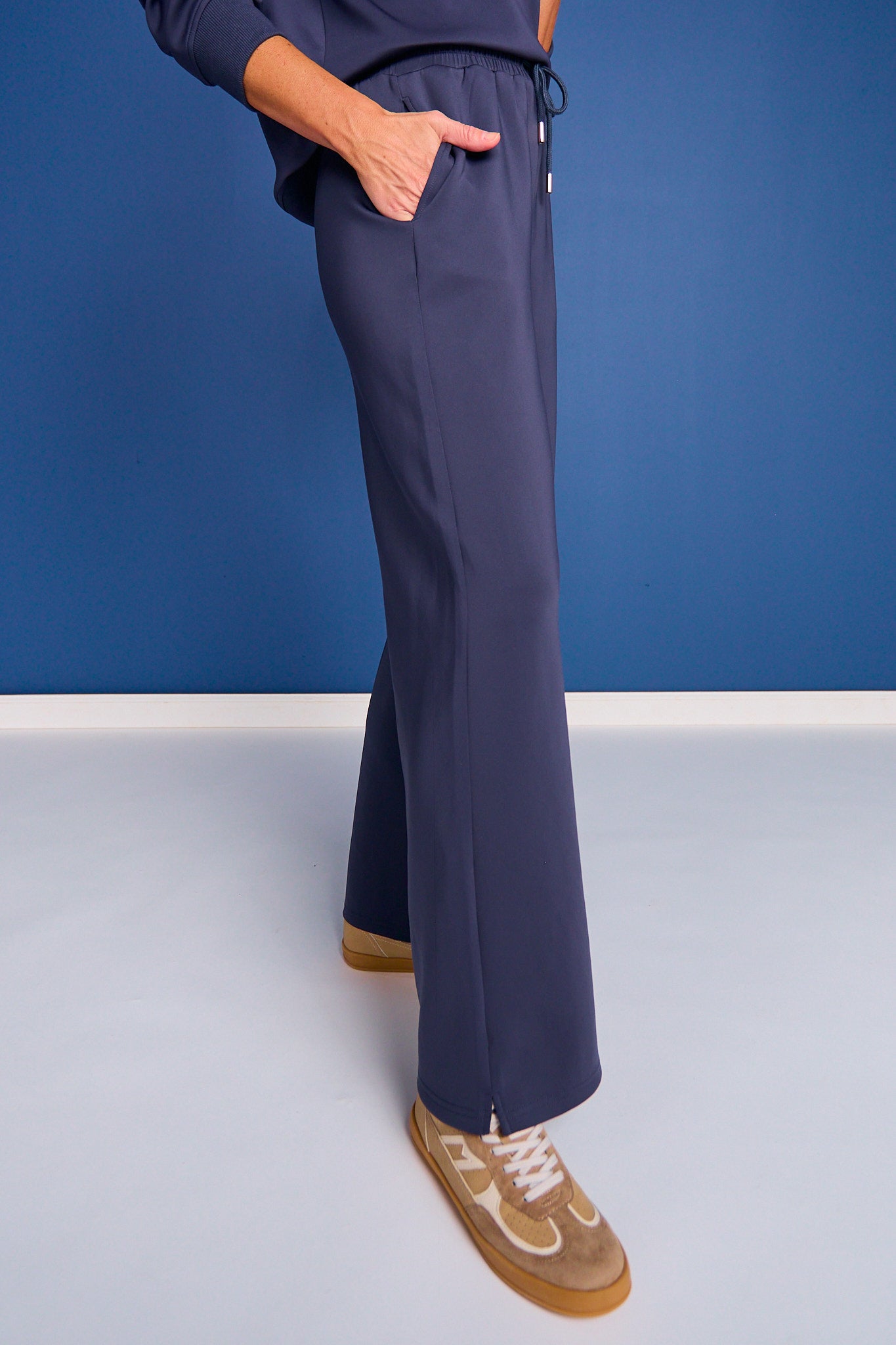 SSYS Scuba Wide Leg Pants In Navy