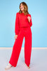 SSYS Scuba Wide Leg Pants In Red