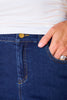 SSYS Kitt Stretch Dark Denim Petite Barrel Jeans