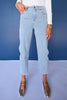 SSYS Kitt Stretch Light Wash Denim Petite Barrel Jeans