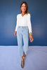 SSYS Kitt Stretch Light Wash Denim Petite Barrel Jeans