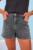 SSYS Signature Denim Shorts In Black