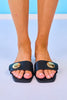 Shu Shop Gold Stud Black Slides