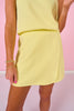 SSYS Scuba Cross Over Skort In Butter Yellow