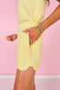 SSYS Butter Yellow Scuba Shorts