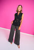 SSYS Jules Polka Dot Trouser Pants In Black