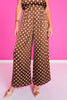 SSYS Jules Polka Dot Trouser Pants In Brown