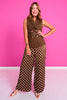 SSYS Jules Polka Dot Trouser Pants In Brown