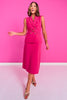 SSYS Jules Pencil Midi Skirt In Dark Pink