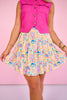 SSYS Kendra Printed Skort In Capri Postcard