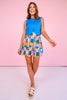 SSYS Kendra Printed Skort In Coastal Geometric