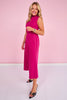 SSYS Lillian Ponte Cropped Wide Leg Pants In Orchid