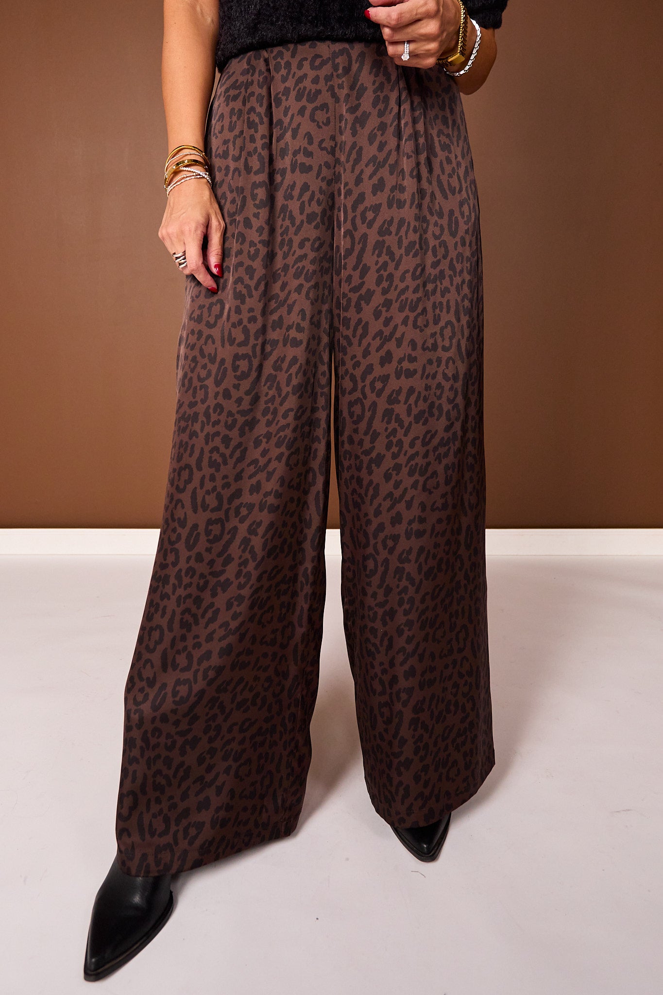 SSYS Nia Animal Print Satin Pants