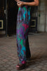 SSYS Nia Dark Orchid Paisley Print Satin Pants